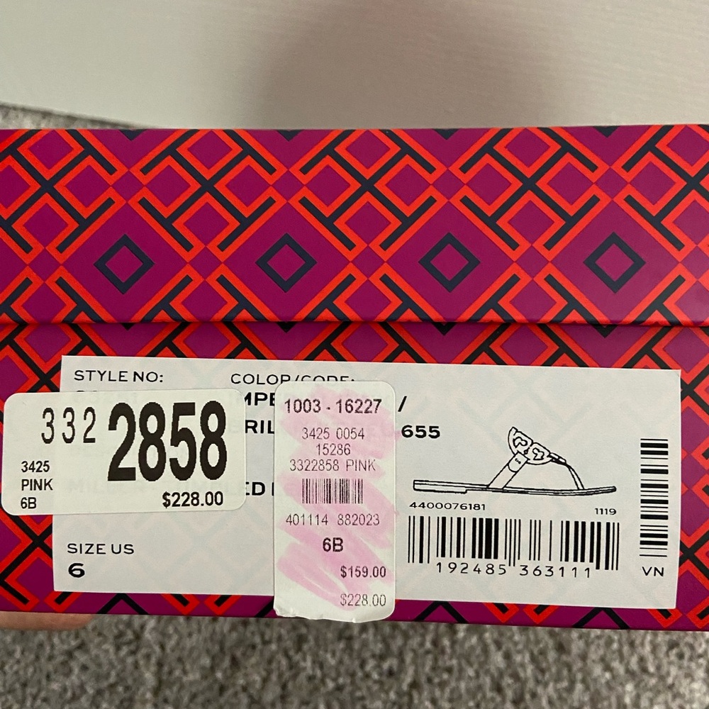 Tory Burch Miller-Pink size 6